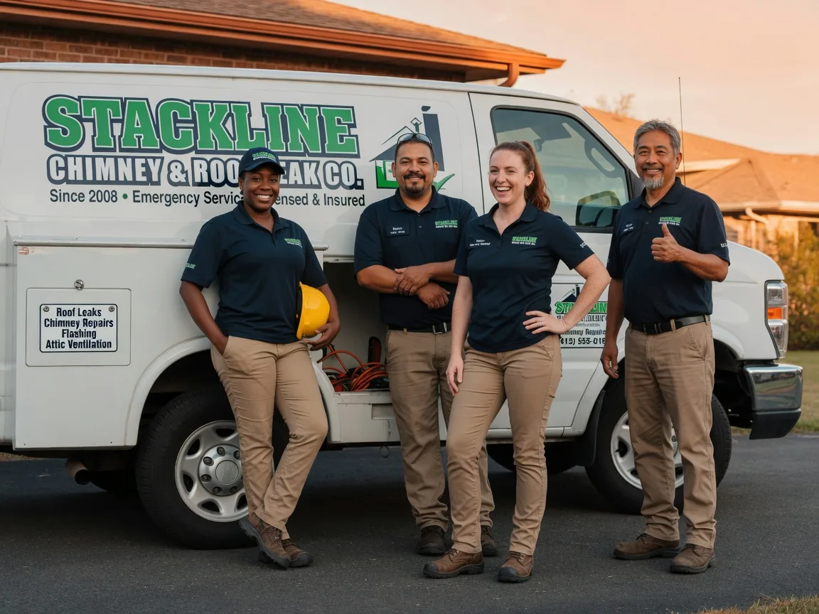 Chimney flashing repair company in Lakeview, NC